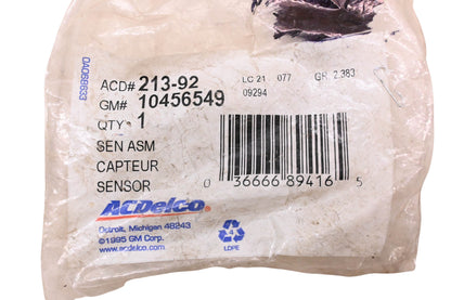 ACDelco 213-92 Ignition Knock Detonation Sensor NOS