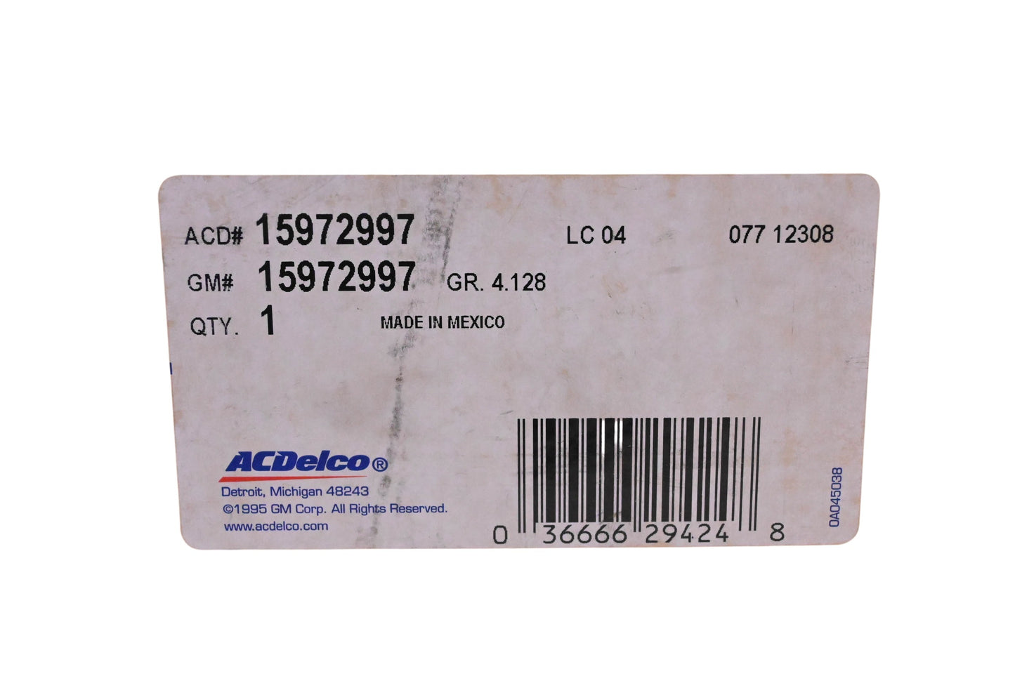 ACDelco 15972997 Automatic Transmission Oil Cooler NOS