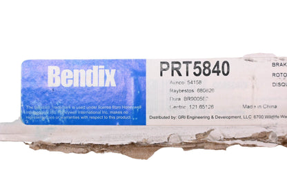 Bendix PRT5840 Front Brake Rotor Assembly NOS