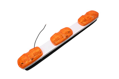 Truck-Lite 1216A Amber 3 Light Bar Assembly NOS