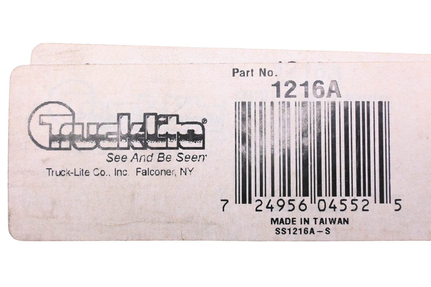 Truck-Lite 1216A Amber 3 Light Bar Assembly NOS