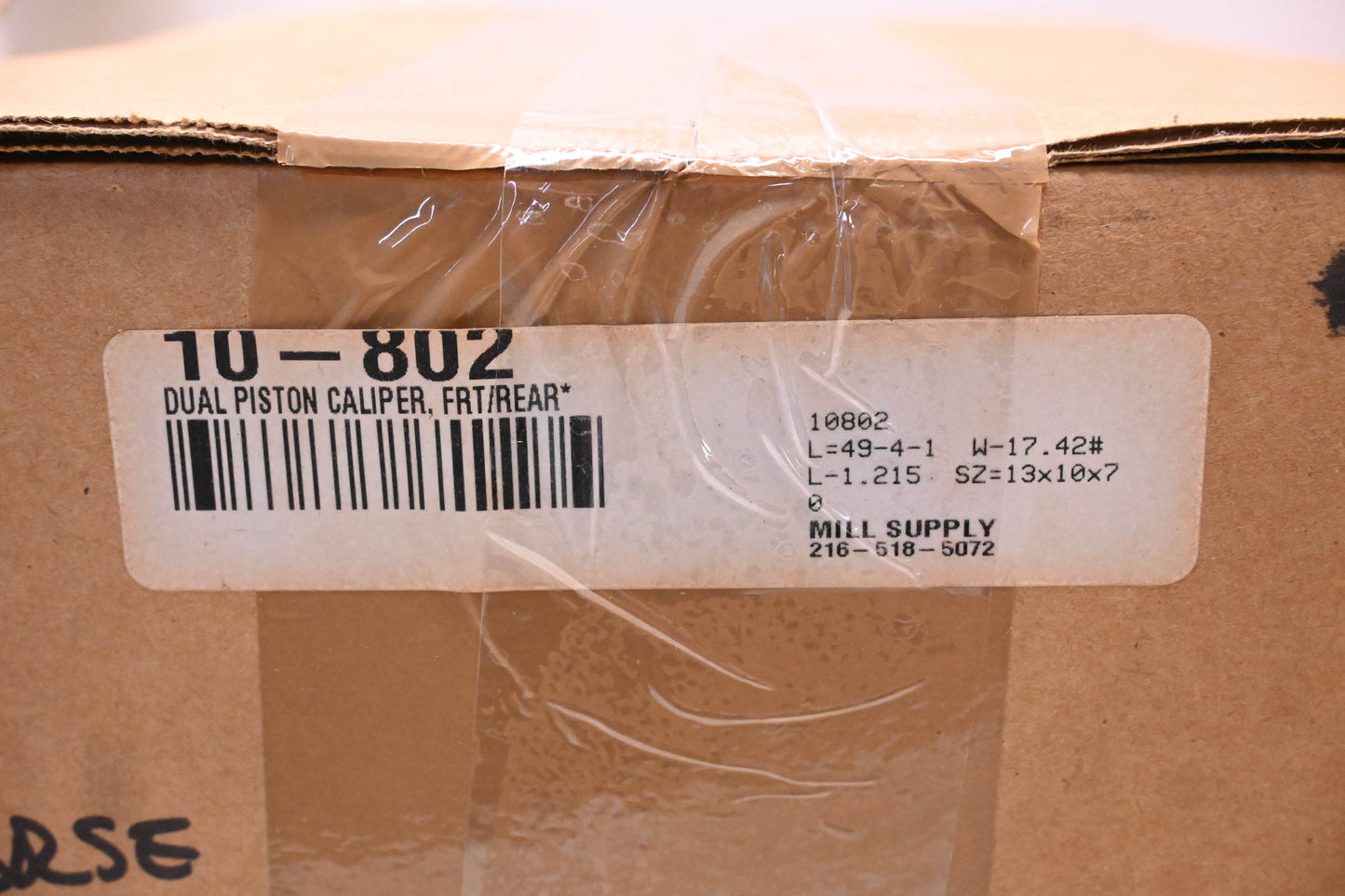 Mill Supply, Inc. 10-802 Front/Rear Dual Piston Caliper Assembly NOS