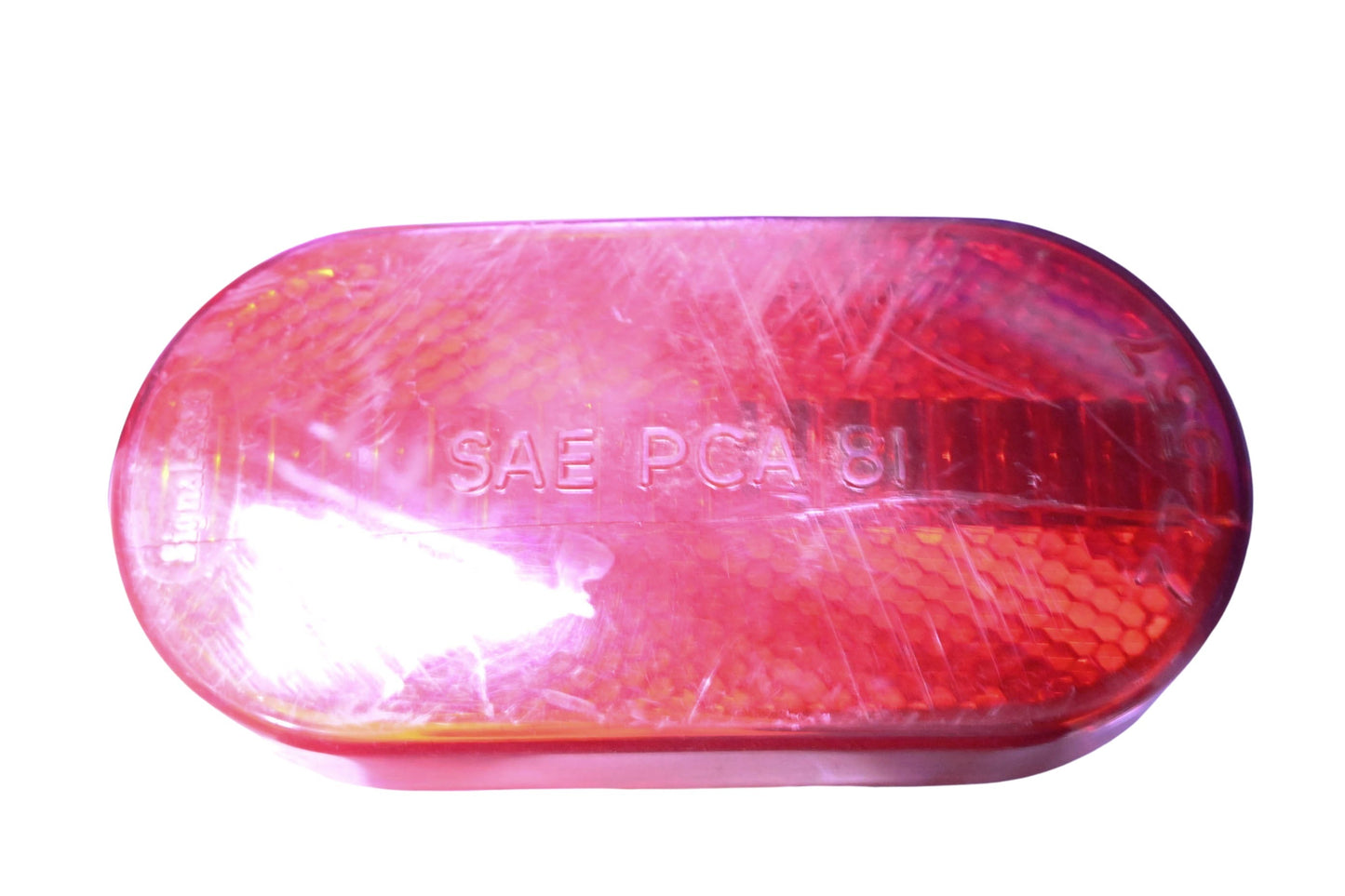 Signal Stat SAE PCA 81 Red Oval Signal Light Lens NOS