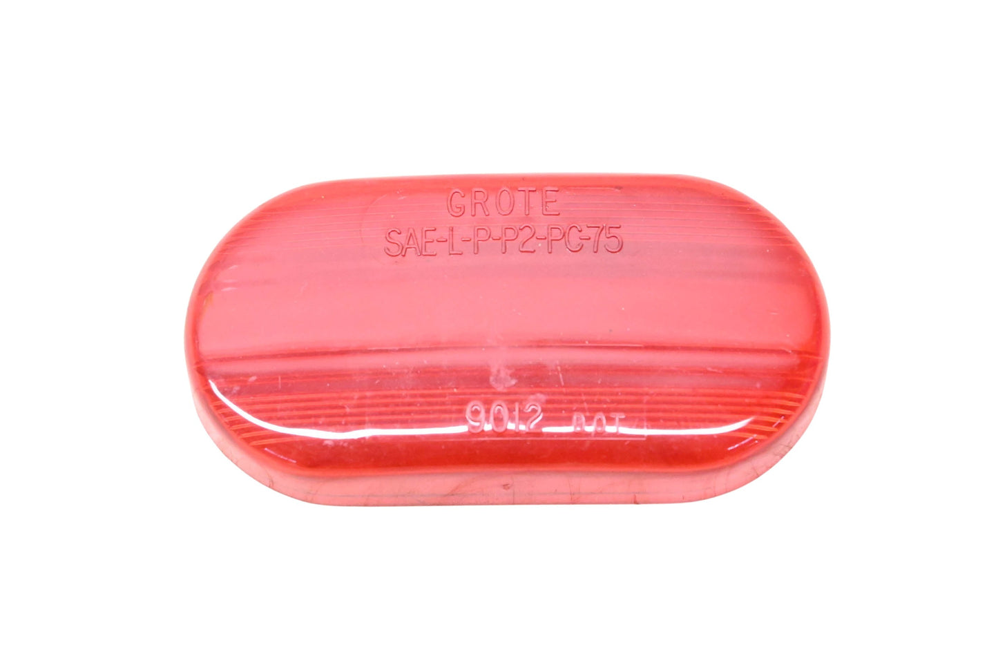 Grote 90122 Red Oval Signal Light Replacement Lens NOS