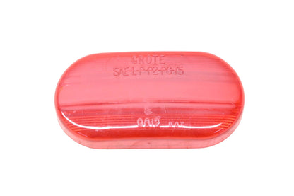 Grote 90122 Red Oval Signal Light Replacement Lens NOS