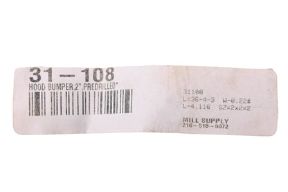 Mill Supply, Inc. 31-108 Hood Bumper Kits Qty 2 NOS