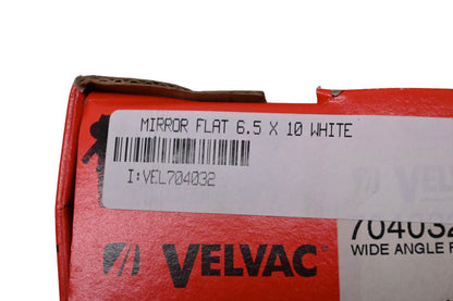 Velvac 704032 White Steel Flat Mirror Assembly NOS