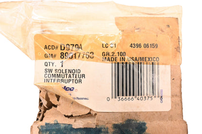 ACDelco D979A, 89017763 Starter Solenoid Assembly Kit NOS