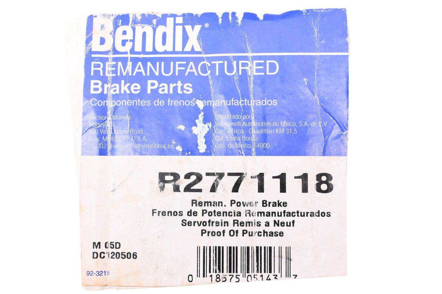 Bendix R2771118 Hydraulic Power Brake Vacuum Booster Assembly Kit NOS