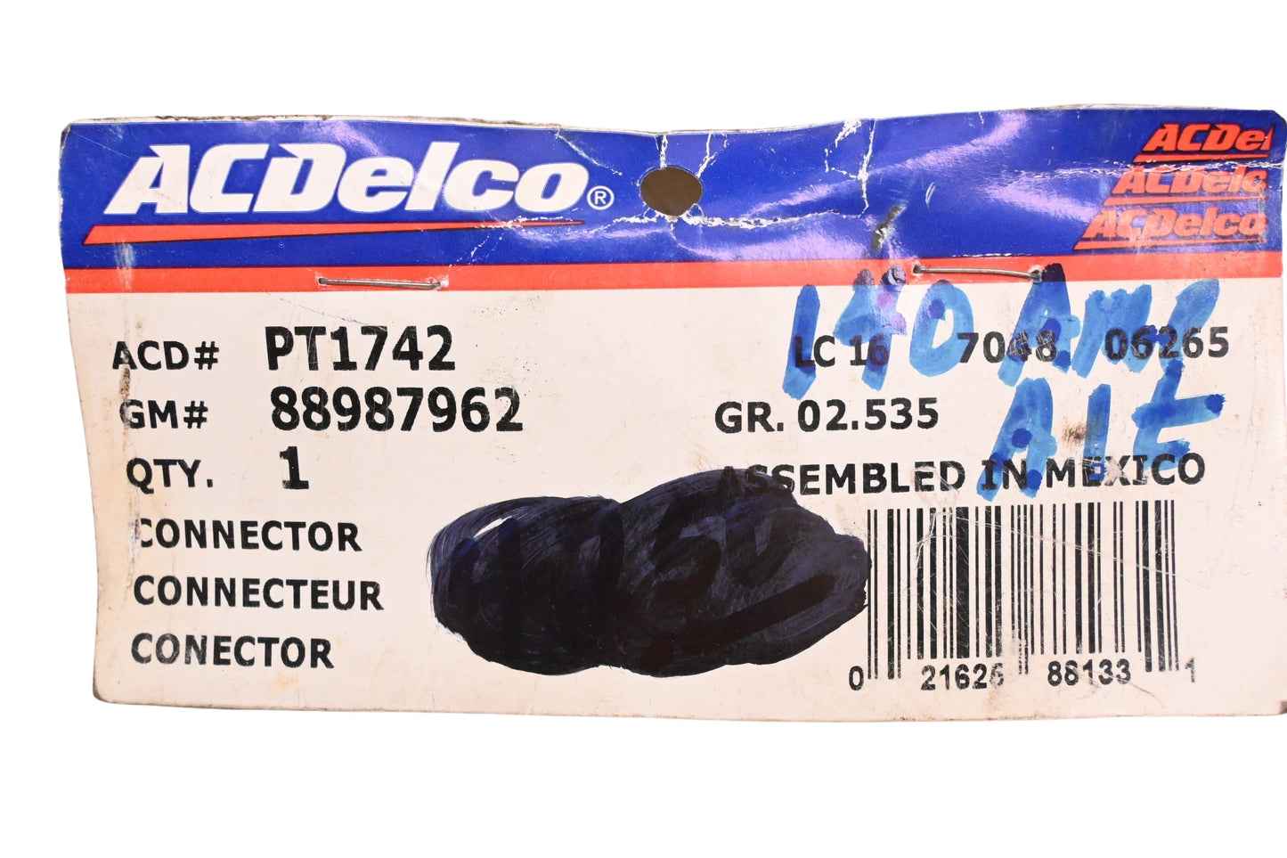 ACDelco PT1742 Alternator Connector Kit NOS