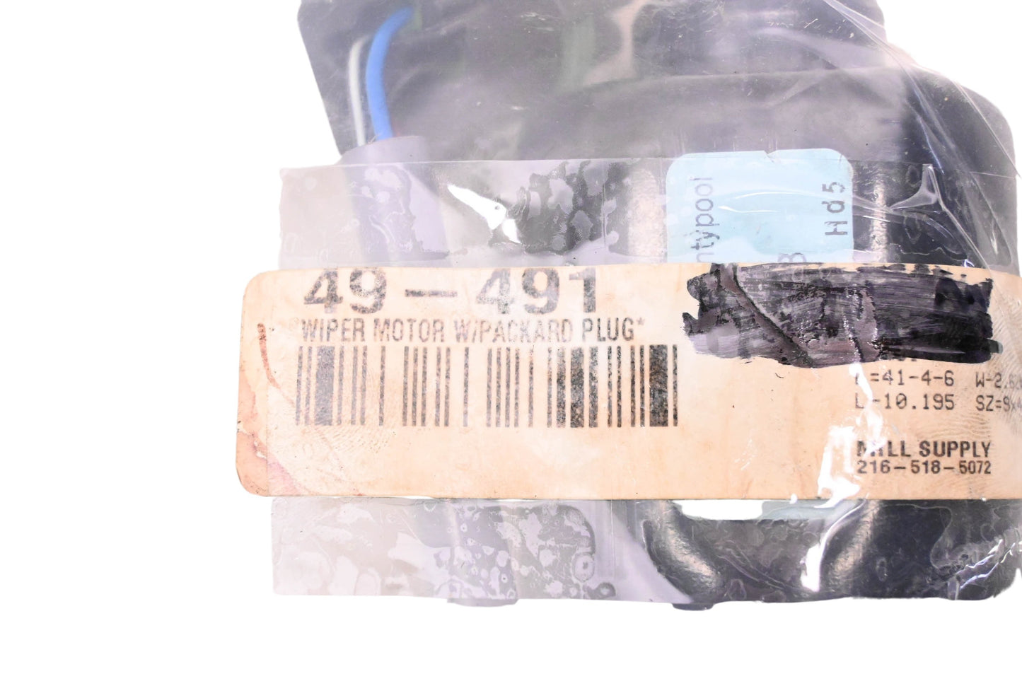 Mill Supply, Inc. 49-491, 23002278 Windshield Wiper Motor Assembly NOS