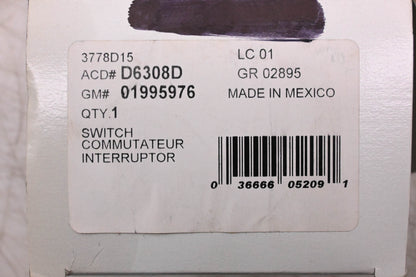 ACDelco D6308D Turn Signal Switch Assembly Kit NOS