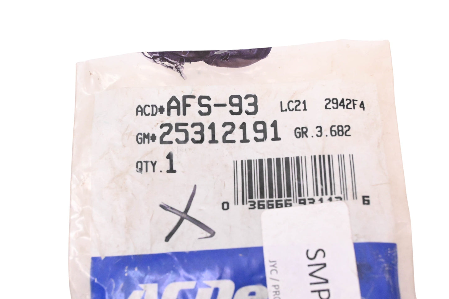 ACDelco AFS-93, 25312191 Oxygen Sensor Assembly NOS