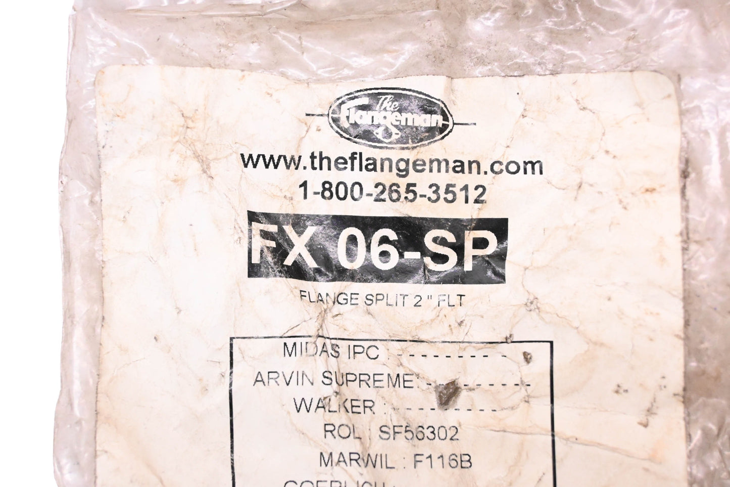 The Flangeman FX06-SP 2.125" Flat Oval Split Flange Kit NOS