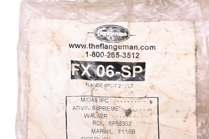 The Flangeman FX06-SP 2.125" Flat Oval Split Flange Kit NOS