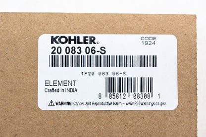 Kohler 2008306-S, 20 083 06-S Air Filter NOS