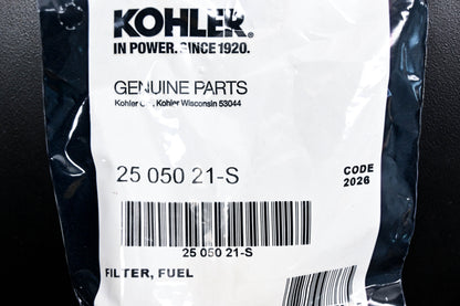 Kohler 2505021-S, 25 050 21-S In Line Fuel Filter NOS
