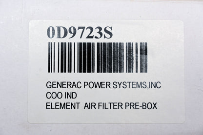 Generac 0D9723S Air Filter NOS