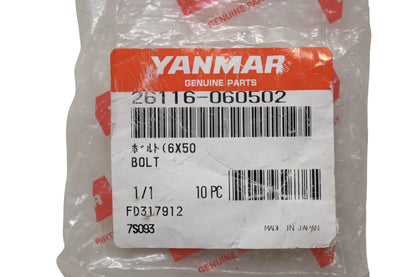 Yanmar 26116-060502 Bolt NOS