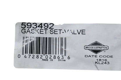 New OEM Briggs & Stratton 593492 Valve Gasket Kit NOS