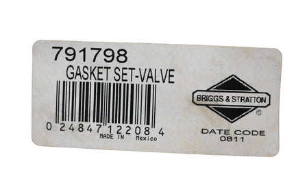 New OEM Briggs & Stratton 791798 Valve Gasket Kit NOS