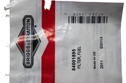 New OEM Briggs & Stratton 84001895 Fuel Filter NOS