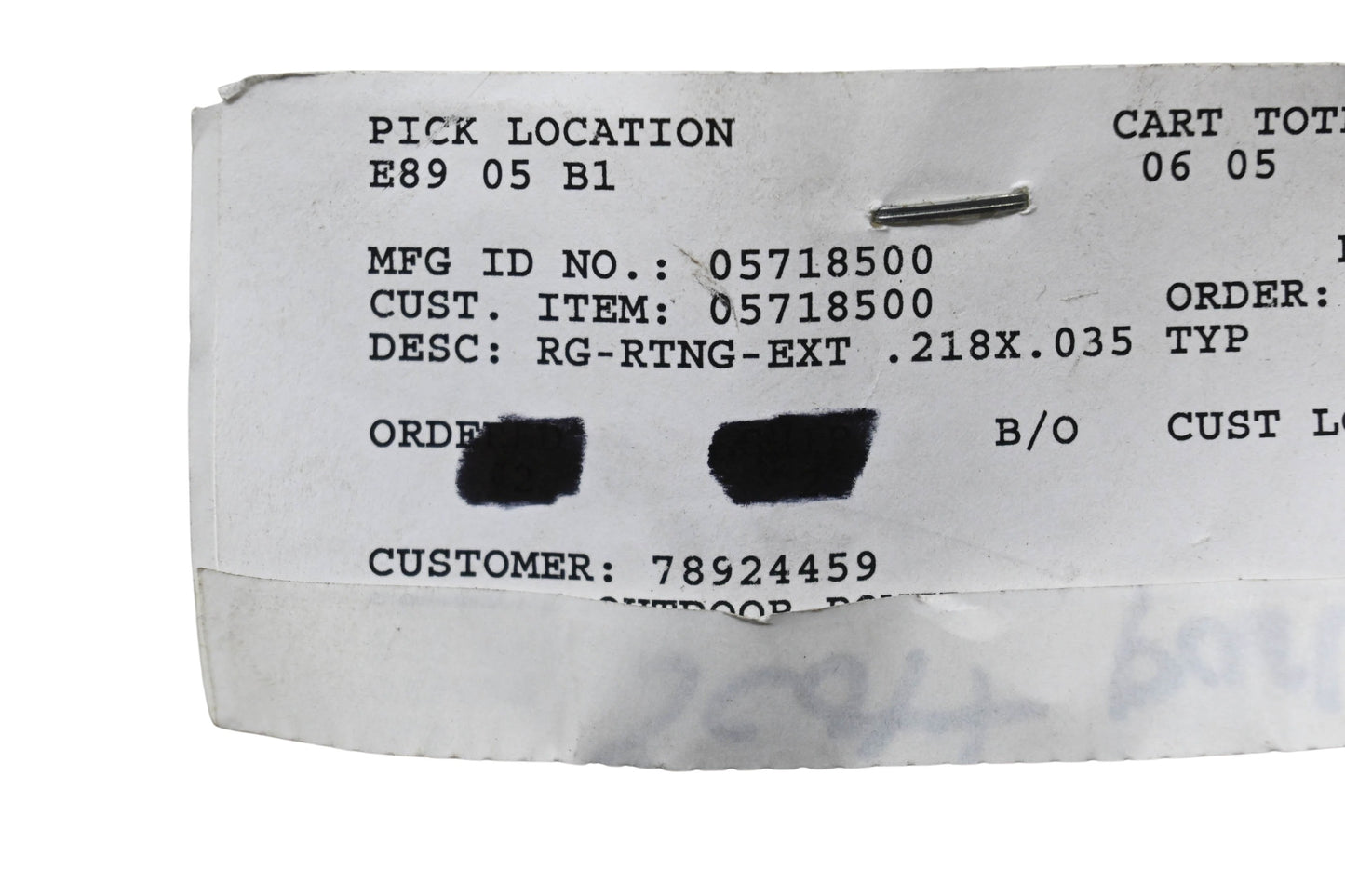 Ariens 05718500 External Retaining Rings .218x.035 Qty 2 NOS