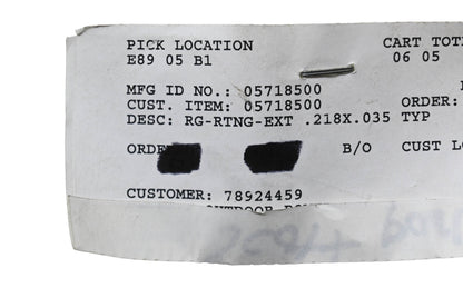 Ariens 05718500 External Retaining Rings .218x.035 Qty 2 NOS