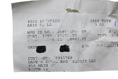 Ariens 05800300 Roll Pin .188x1.25 NOS