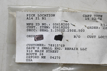 Ariens 05618200 Seal 1.250x2.250x.500 NOS