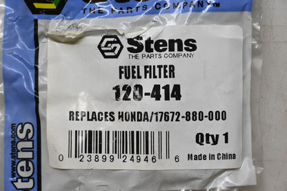 Stens 120-414, 17672-880-000 Fuel Filter NOS