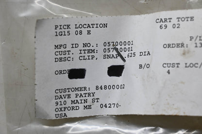 Ariens 05700001 Snap Clip NOS