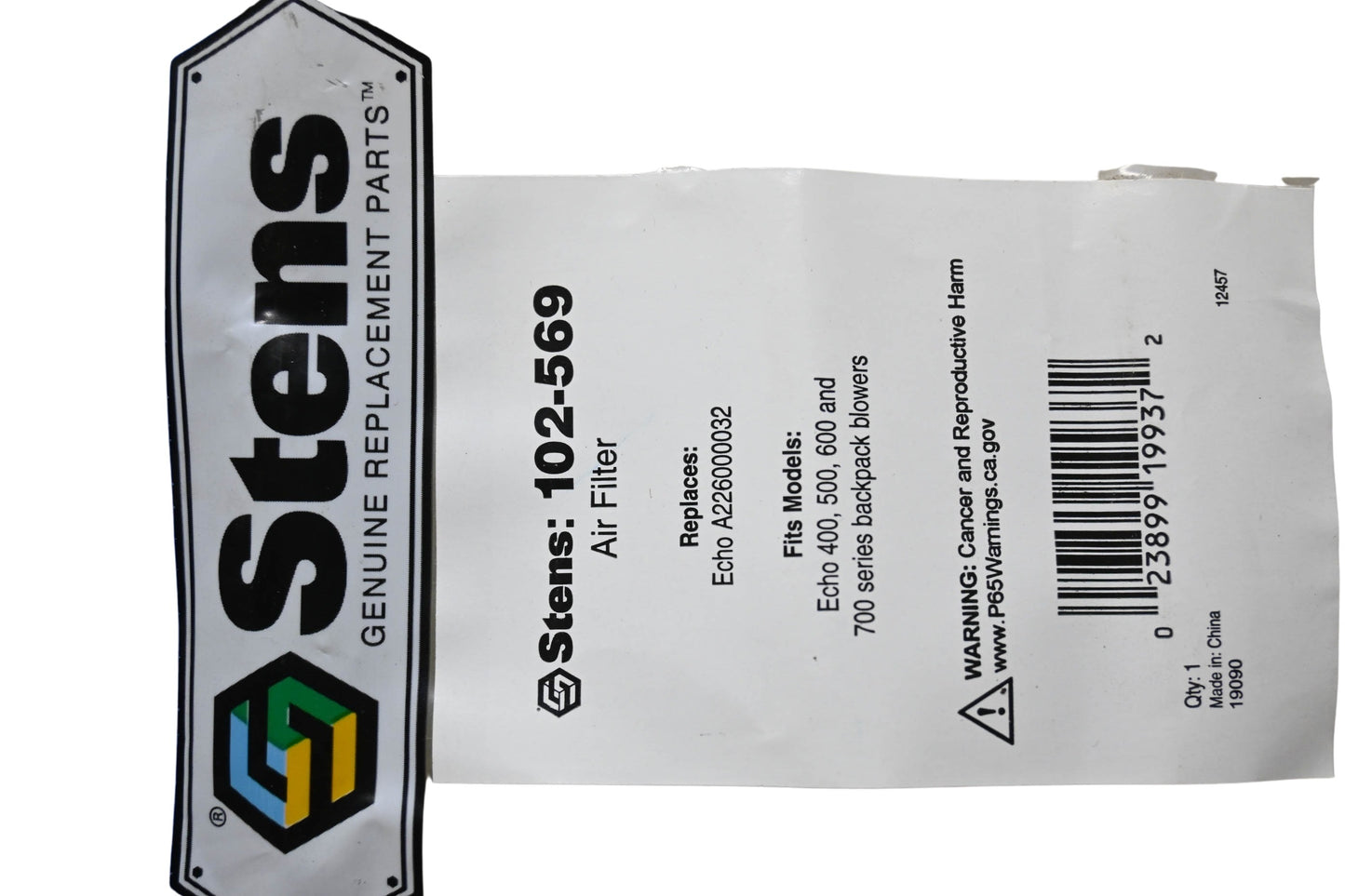 Stens 102-569, A226000032 Air Filter NOS