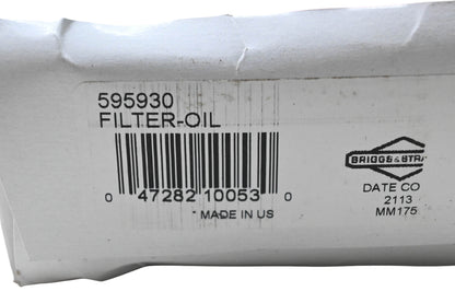 New OEM Briggs & Stratton 595930 Oil Filter NOS