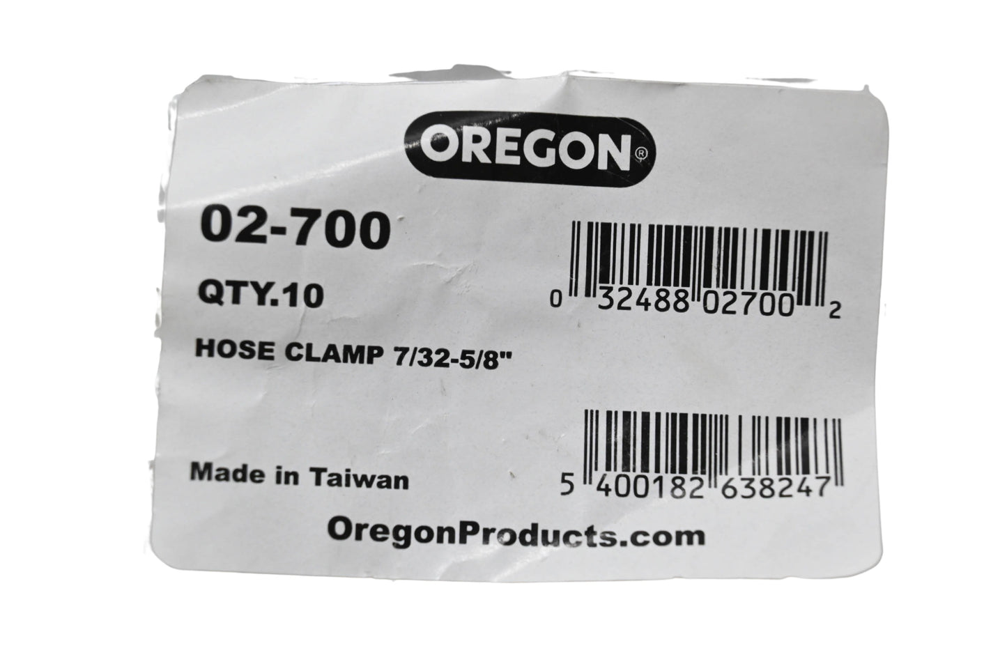 Oregon 02-700 Hose Clamp 7/32-5/8" NOS