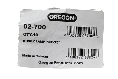 Oregon 02-700 Hose Clamp 7/32-5/8" NOS