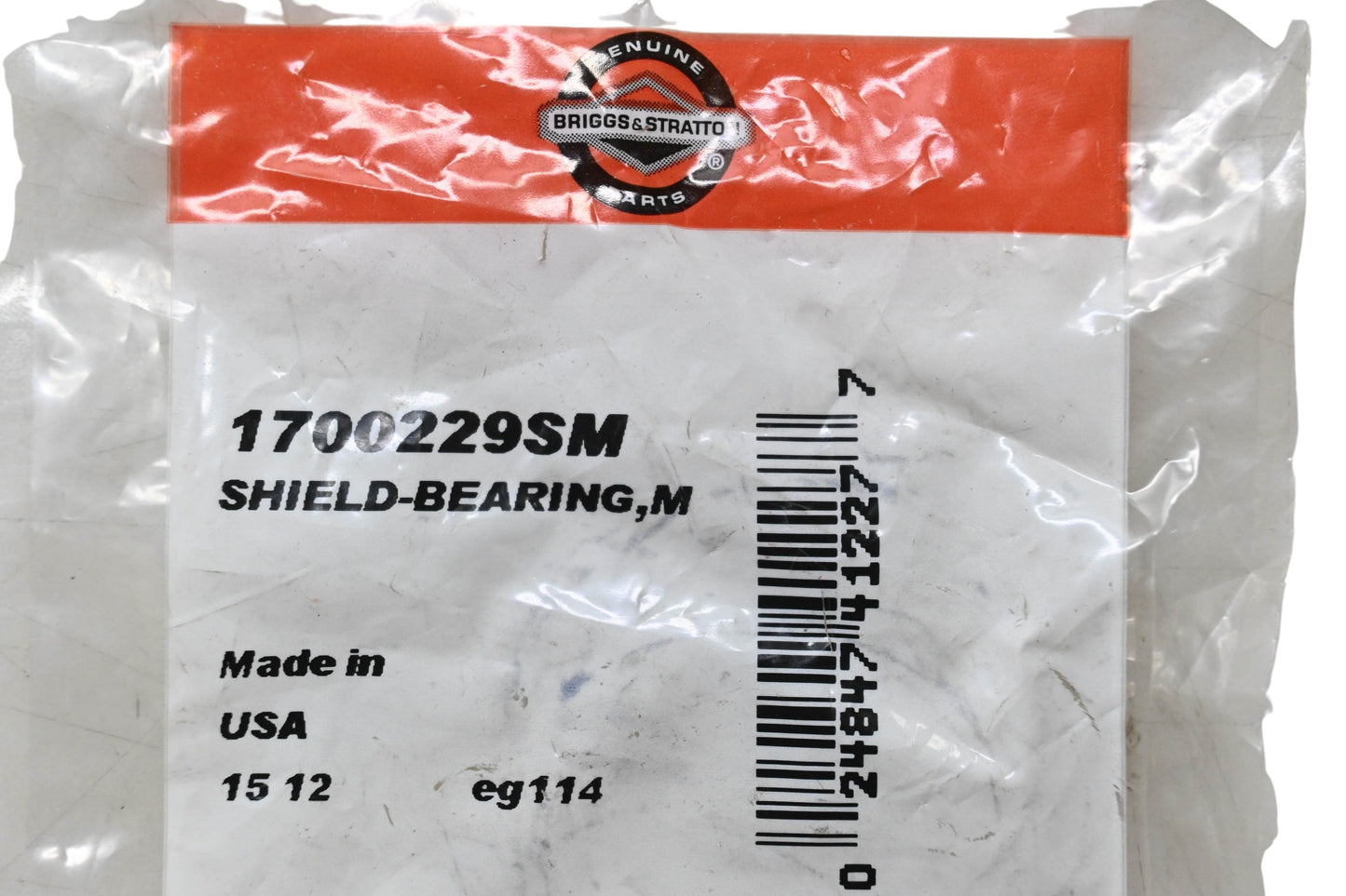 New OEM Briggs & Stratton 1700229SM Bearing Shield NOS