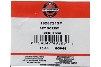 New OEM Briggs & Stratton 1928721SM Set Screw NOS