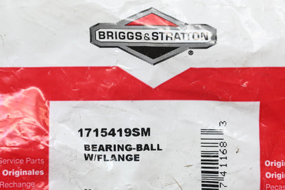New OEM Briggs & Stratton 1715419SM Ball Bearing & Flange NOS