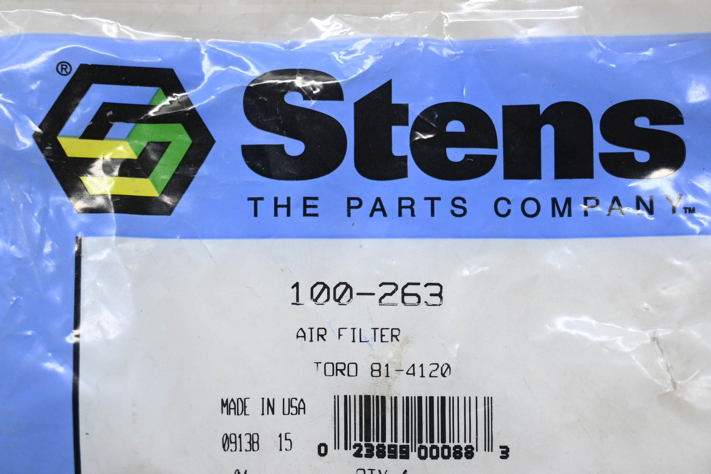 Stens 100-263, 81-4120 Air Filter NOS