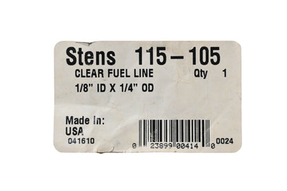 Stens 115-105 Clear Fuel Line 60" NOS