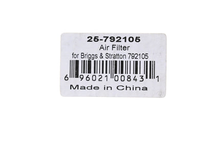 New OEM Briggs & Stratton 792105, 25-792105 Air Filter NOS