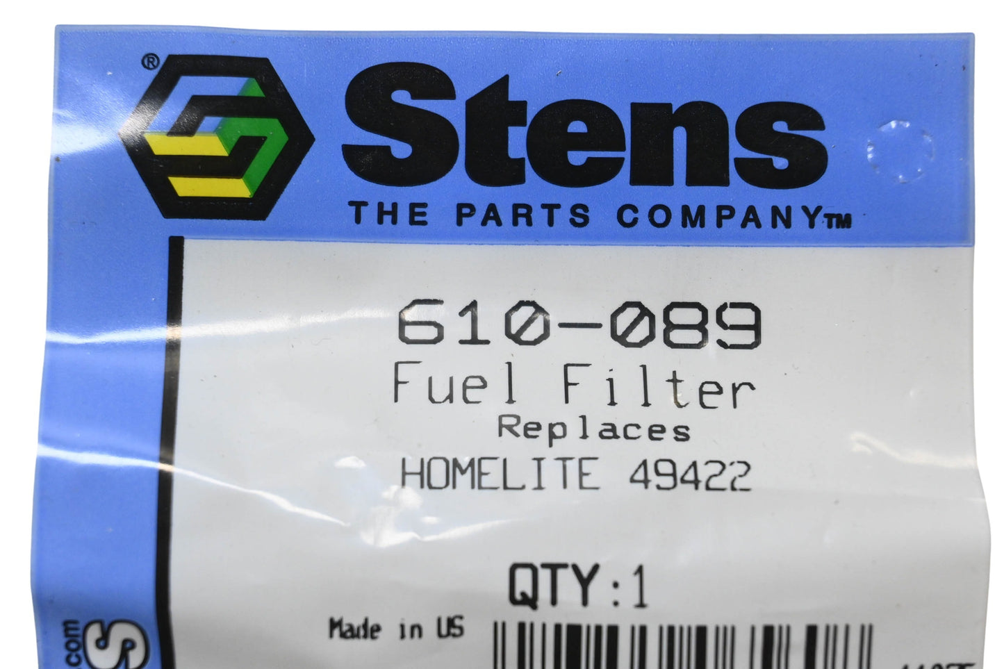 Stens 610-089, 49422 Fuel Filter NOS