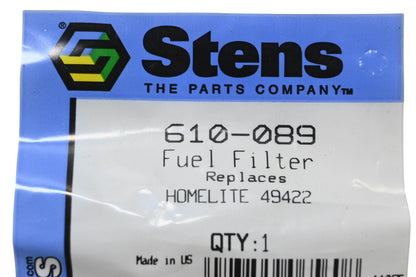 Stens 610-089, 49422 Fuel Filter NOS