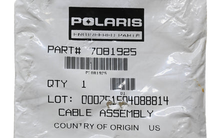 New OEM Polaris 7081925 Cable Assembly NOS
