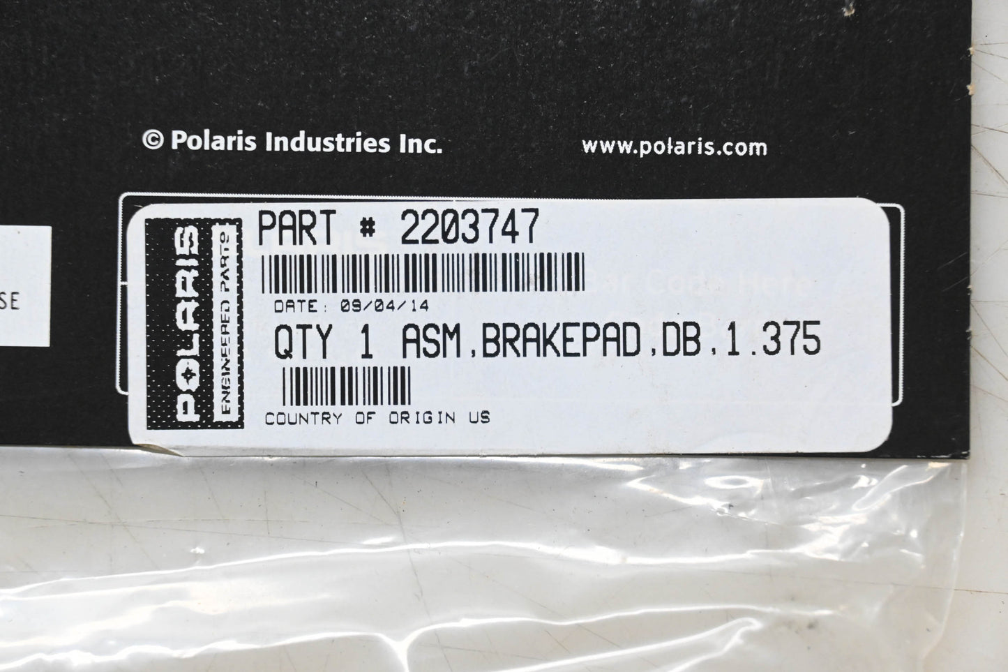 New OEM Polaris 2203747 Brake Pad Assembly NOS