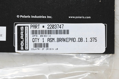 New OEM Polaris 2203747 Brake Pad Assembly NOS