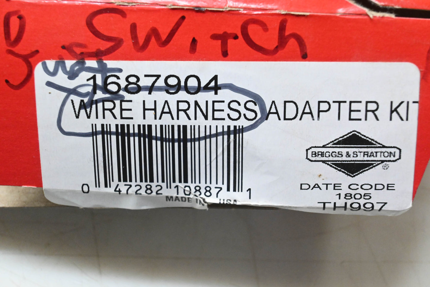 New OEM Briggs & Stratton 1687904 Wire Harness Adapter Kit NOS