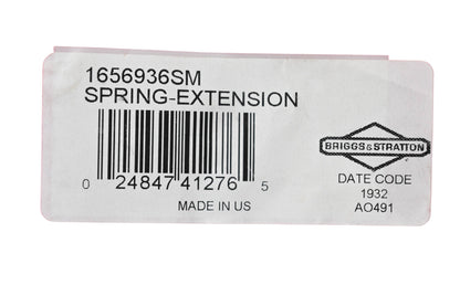 New OEM Briggs & Stratton 1656936SM Extension Spring NOS