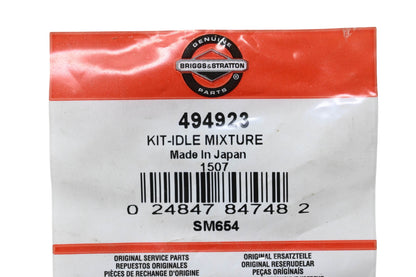 New OEM Briggs & Stratton 494923 Idle Mixture Kit NOS
